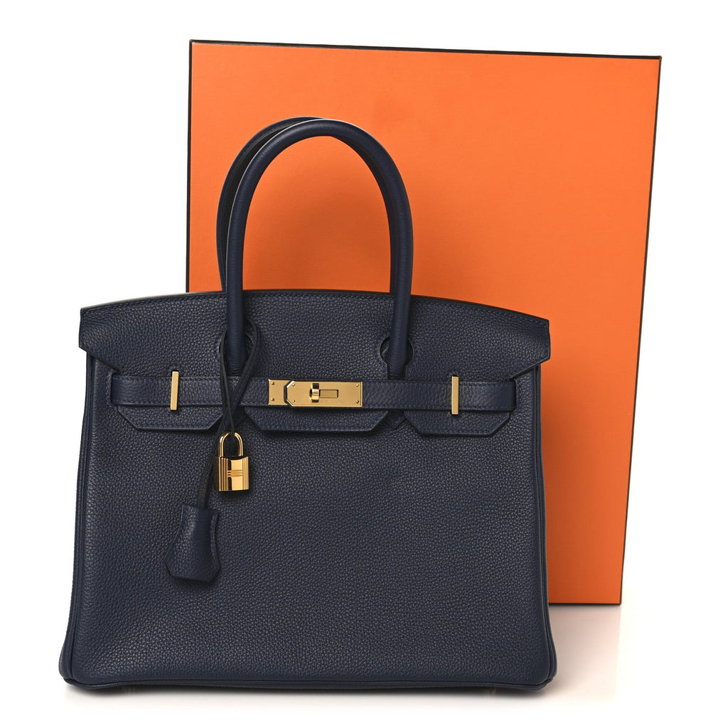 Togo Birkin 30 Bleu Nuit product image 13, provided for visual reference and product detail review