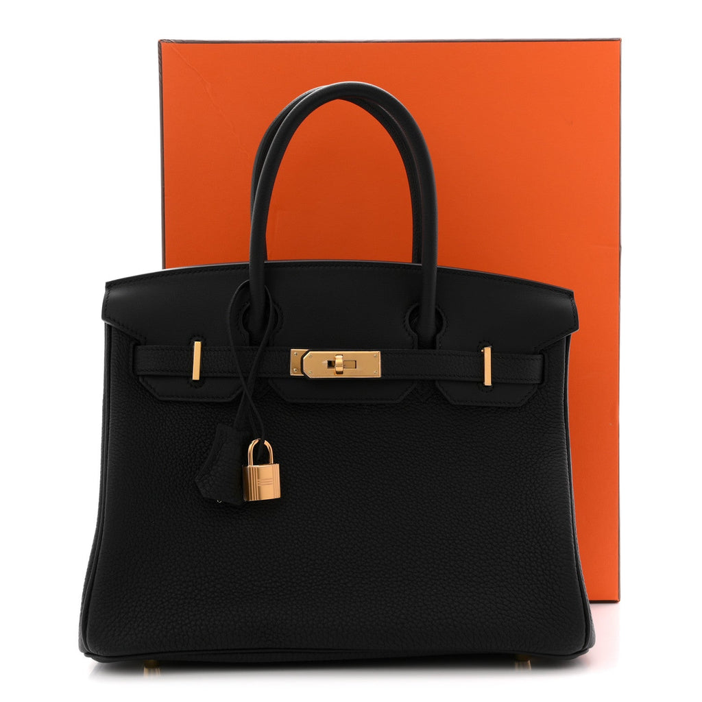 Togo Swift Canvas 3 in 1 Birkin 30 Black product image 13, provided for visual reference and product detail review