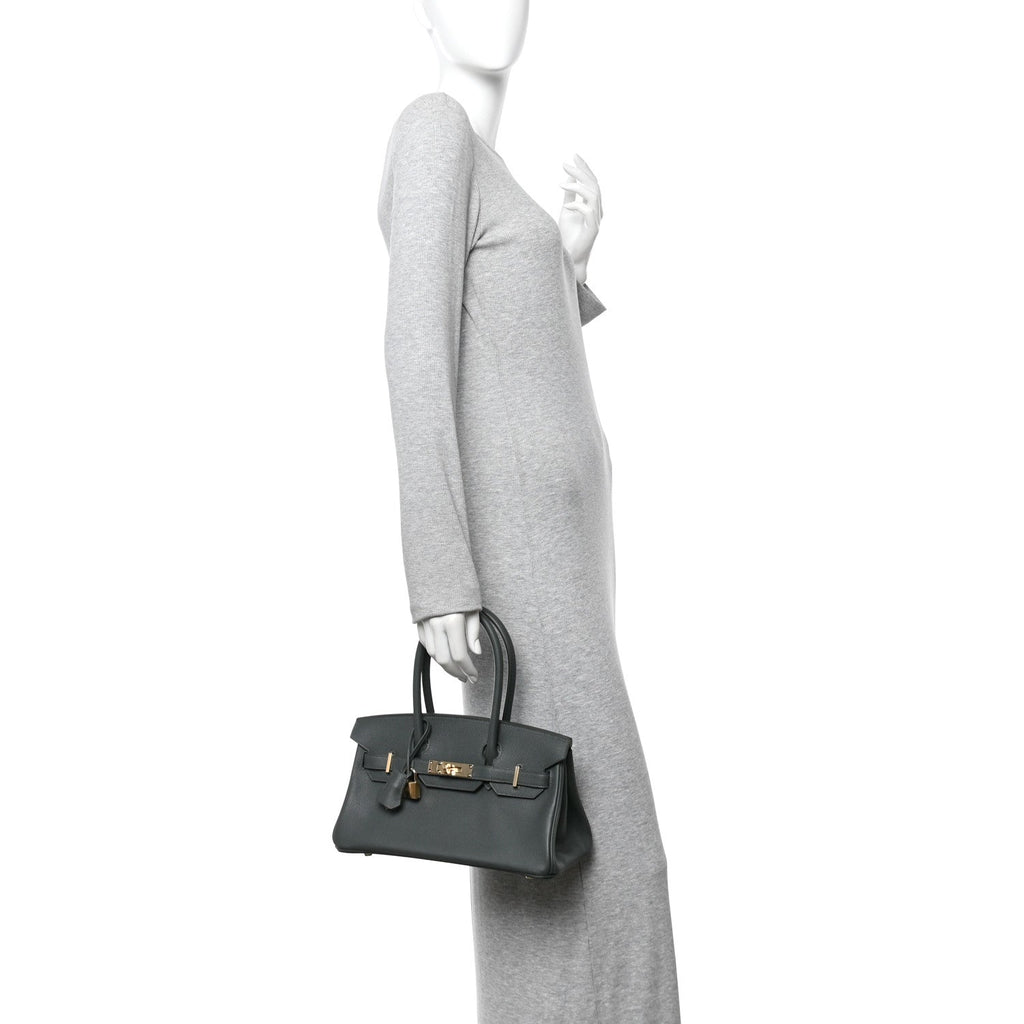 Evercolor Shoulder Birkin Light 29 Vert Mangrove product image 2, provided for visual reference and product detail review