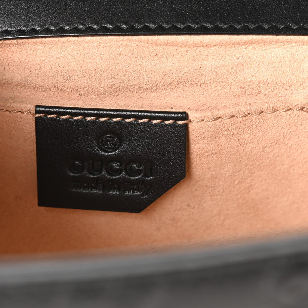 Guccissima Small Padlock Shoulder Bag Black product image 5, provided for visual reference and product detail review