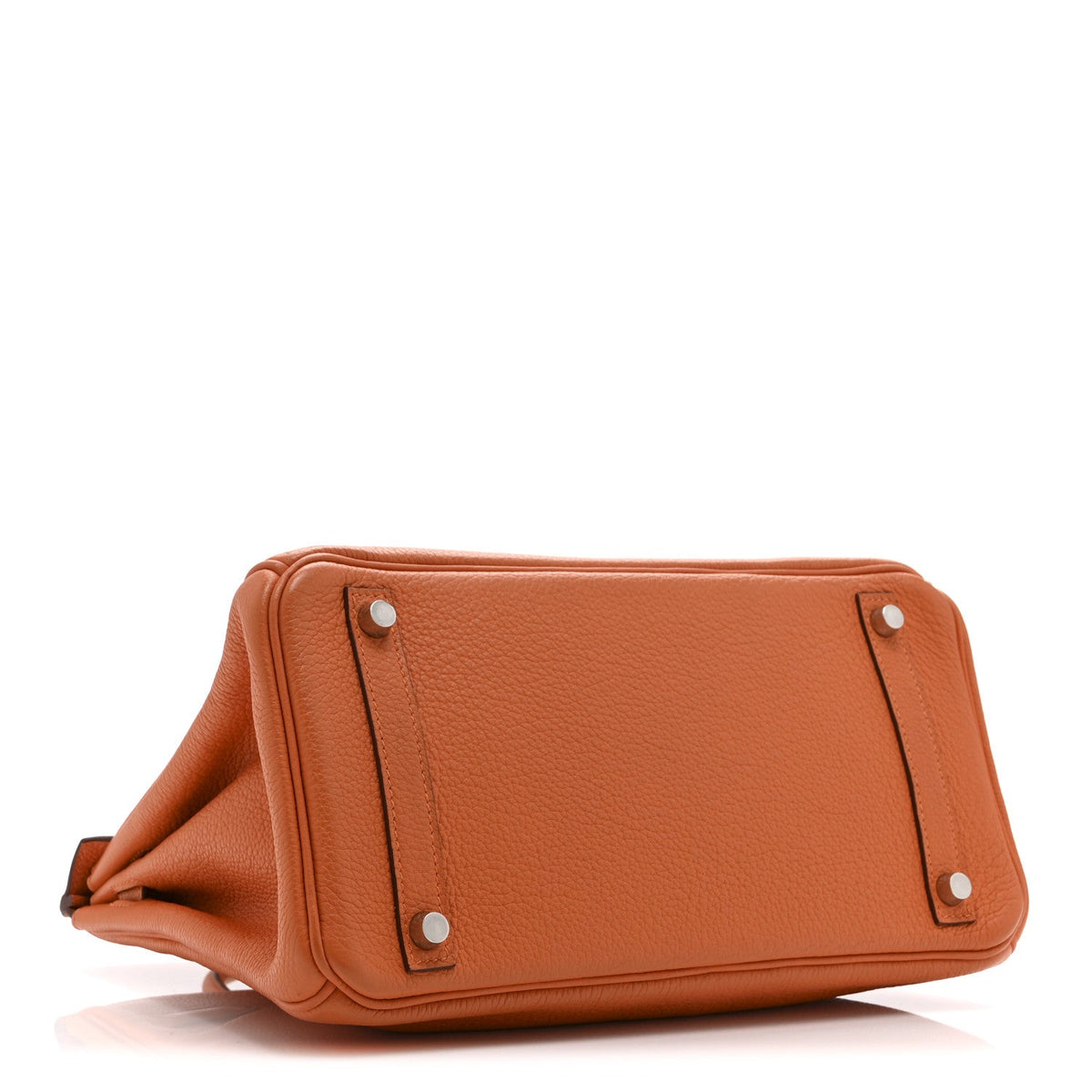 Taurillon Clemence Birkin 30 Orange product image 4, provided for visual reference and product detail review