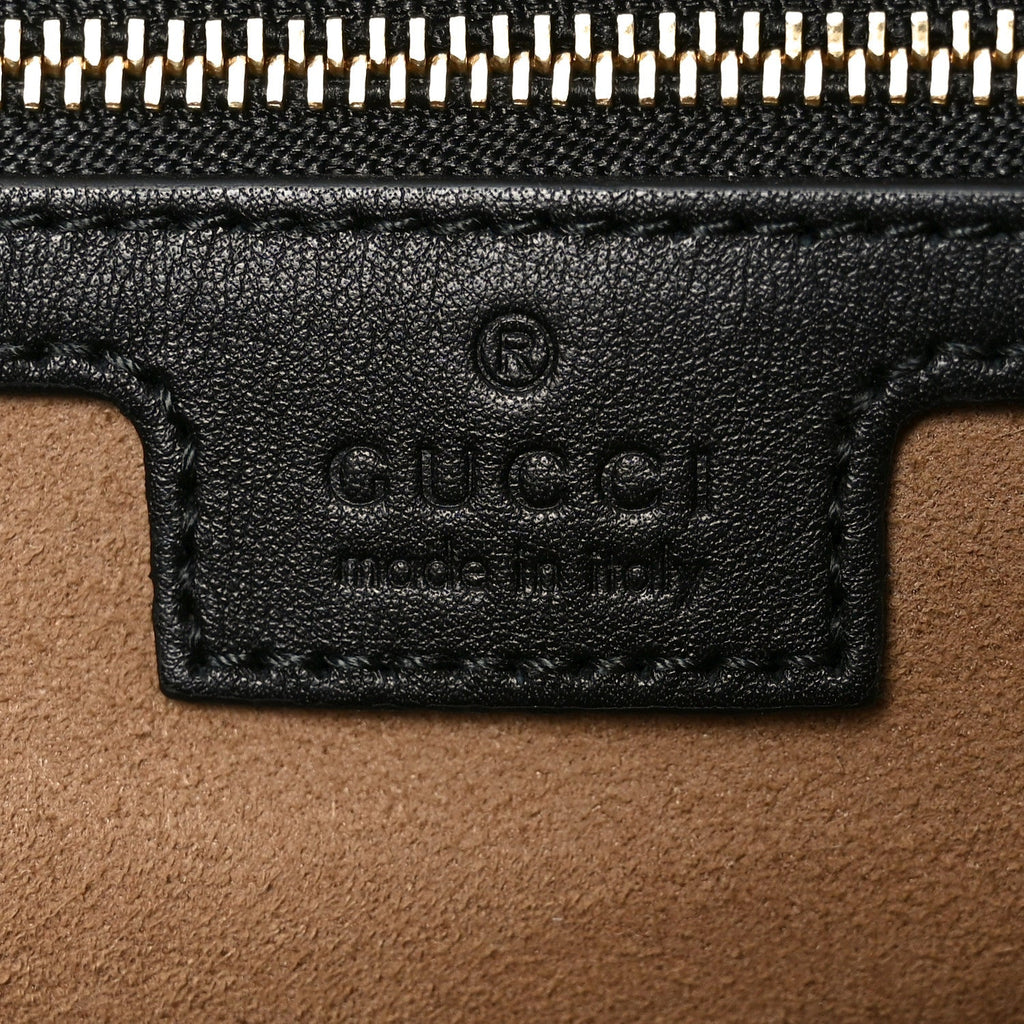 GG Supreme Monogram Medium Padlock Tote Black product image 6, provided for visual reference and product detail review