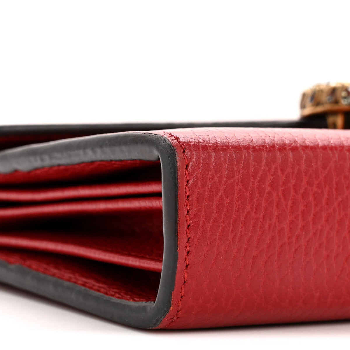 Calfskin Mini Dionysus Chain Wallet Hibiscus Red product image 9, provided for visual reference and product detail review