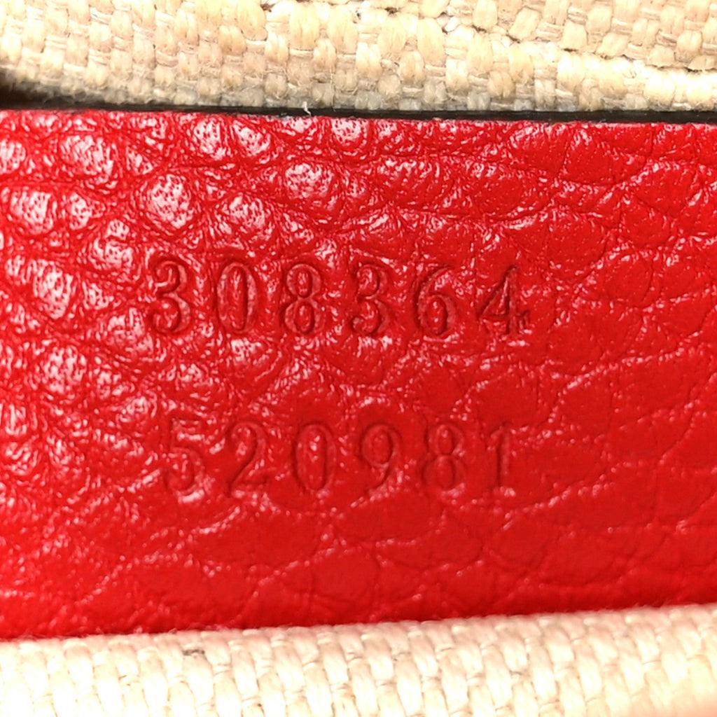 Pebbled Calfskin Small Soho Disco Bag Vibrant Red product image 6, provided for visual reference and product detail review