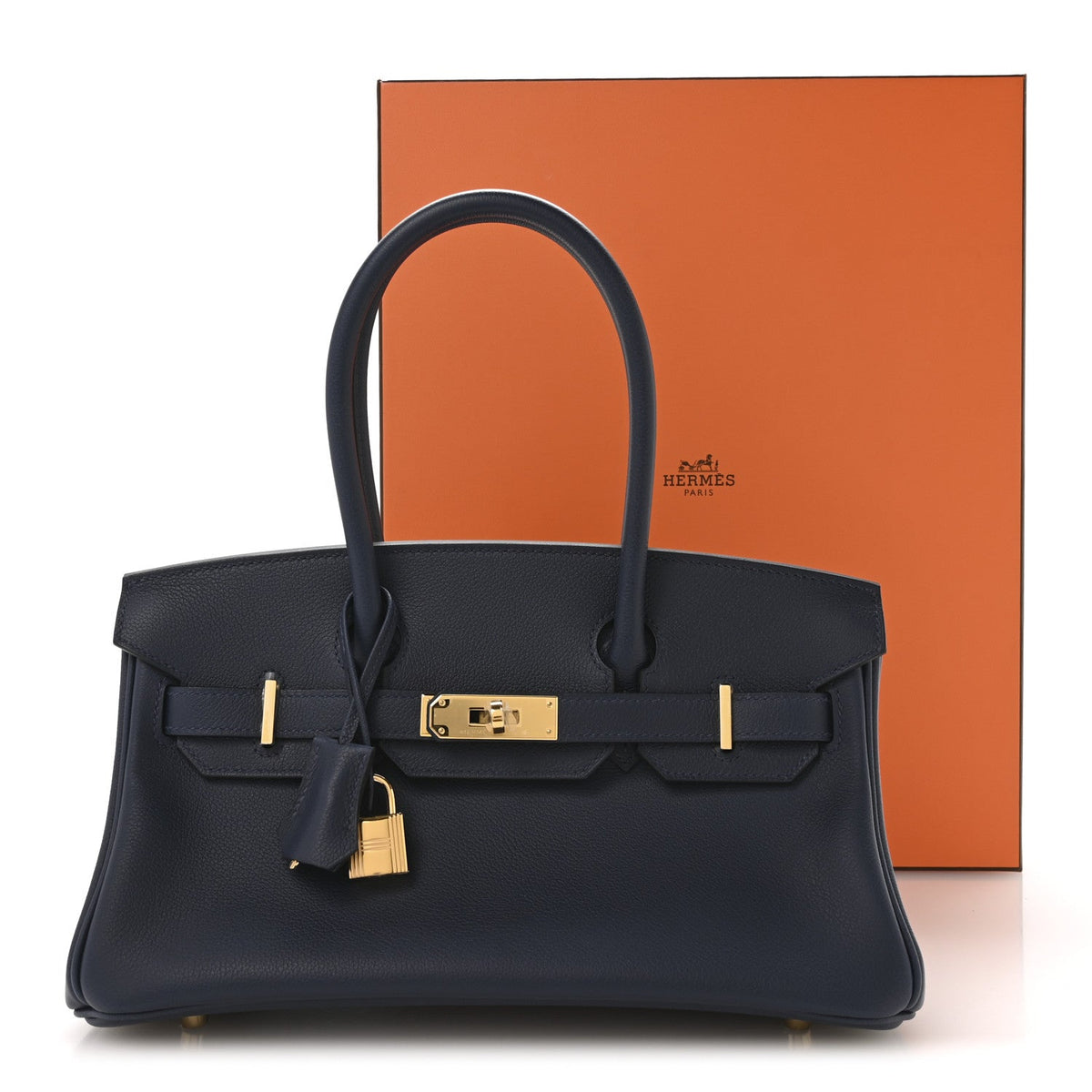Evercolor Shoulder Birkin Light 29 Bleu Abysse product image 11, provided for visual reference and product detail review