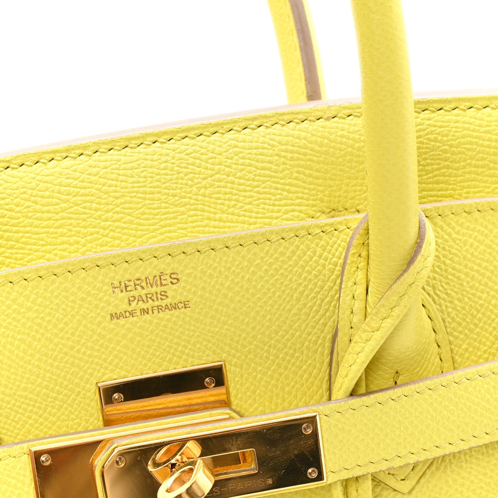 Epsom BIRKIN 30 Lime product image 6, provided for visual reference and product detail review