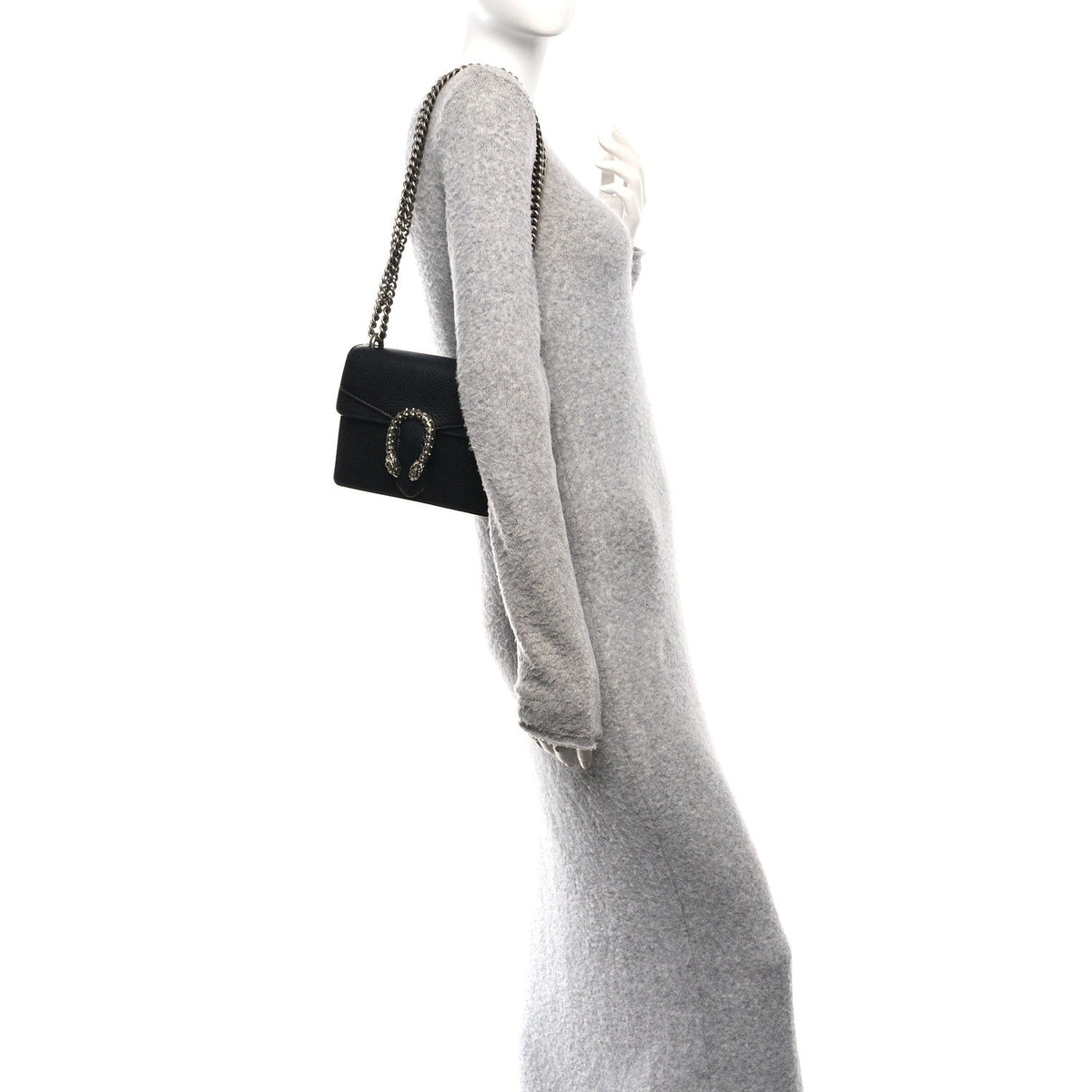 Calfskin Mini Dionysus Shoulder Bag Black product image 2, provided for visual reference and product detail review
