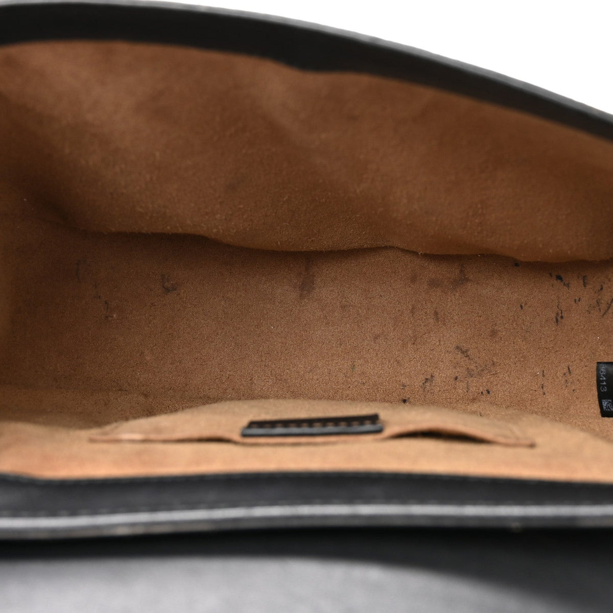 GG Supreme Monogram Web Medium Padlock Messenger Shoulder Bag Black product image 5, provided for visual reference and