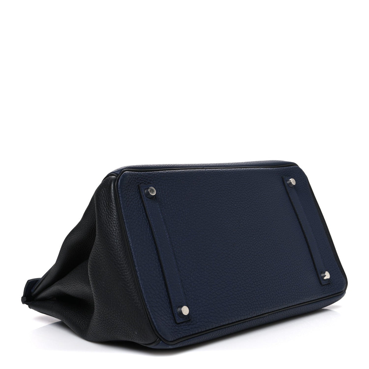 Togo Bi-Color Horseshoe Birkin 35 Bleu Nuit Black product image 4, provided for visual reference and product detail review