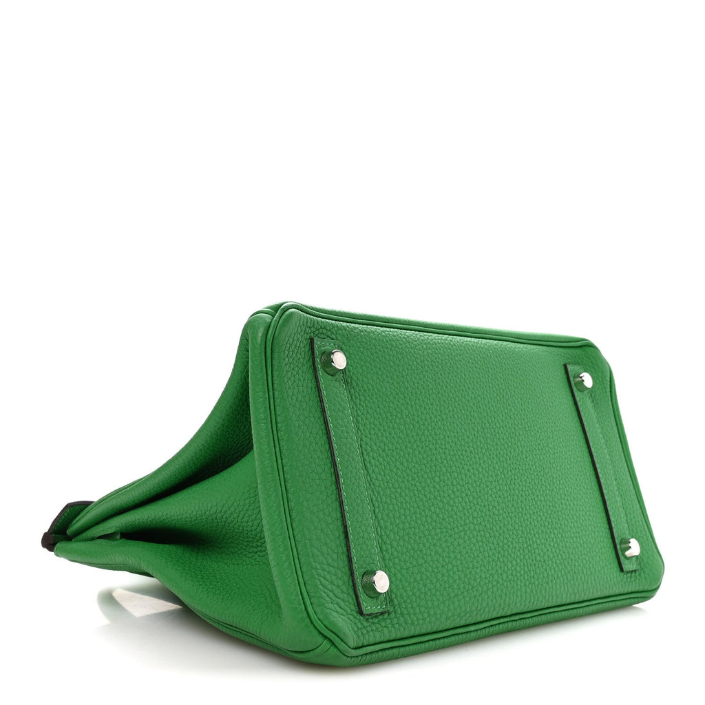 Taurillon Clemence Birkin 30 Menthe product image 4, provided for visual reference and product detail review