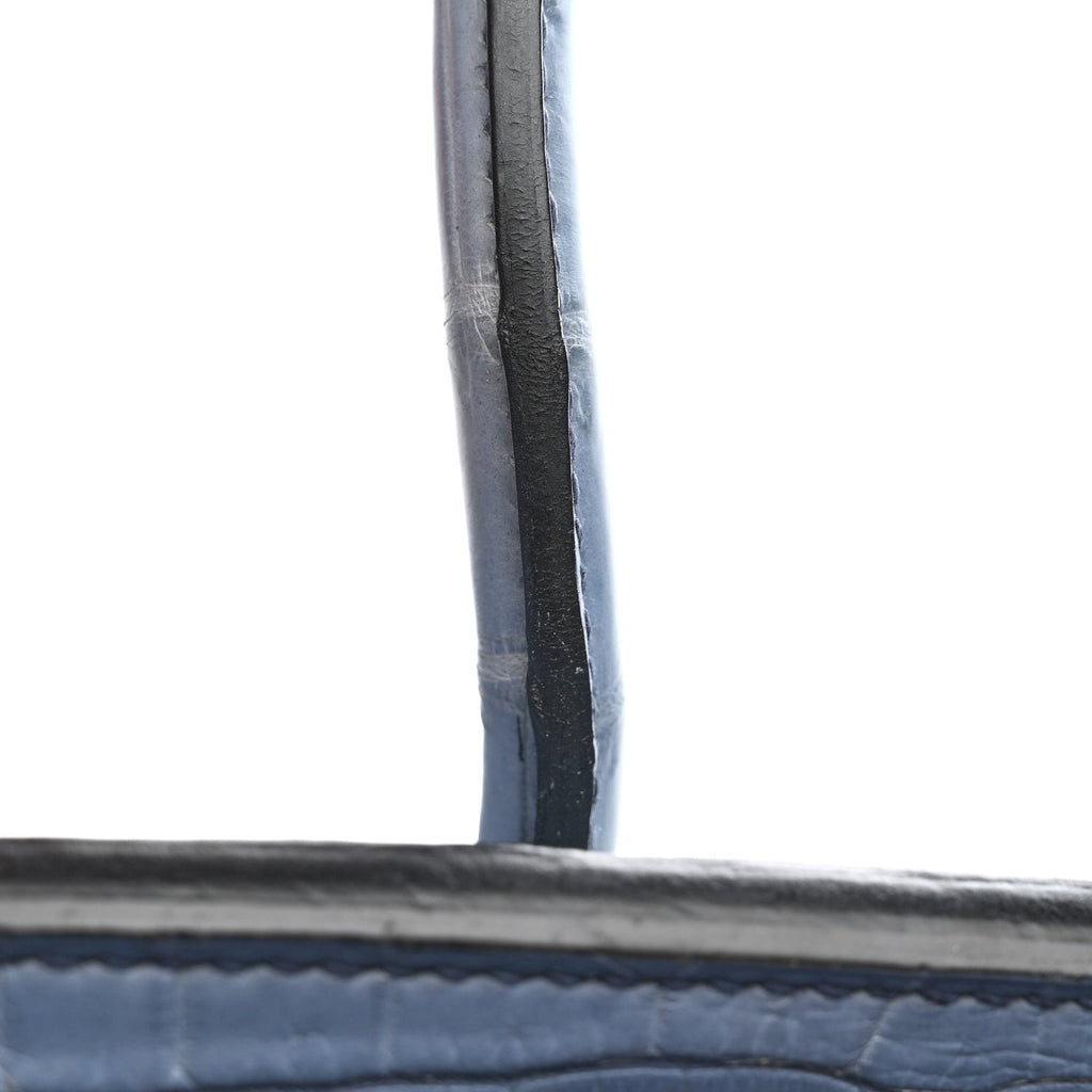 Matte Porosus Crocodile Birkin 30 Bleu Brighton product image 23, provided for visual reference and product detail review