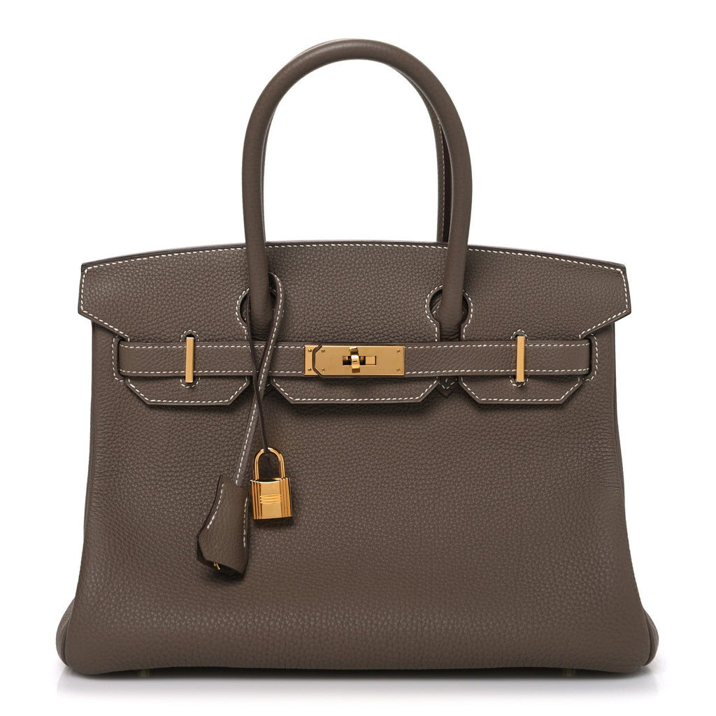 Togo Birkin 30 Etoupe product image 1, provided for visual reference and product detail review