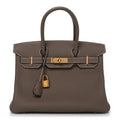 Togo Birkin 30 Etoupe product image 1, provided for visual reference and product detail review