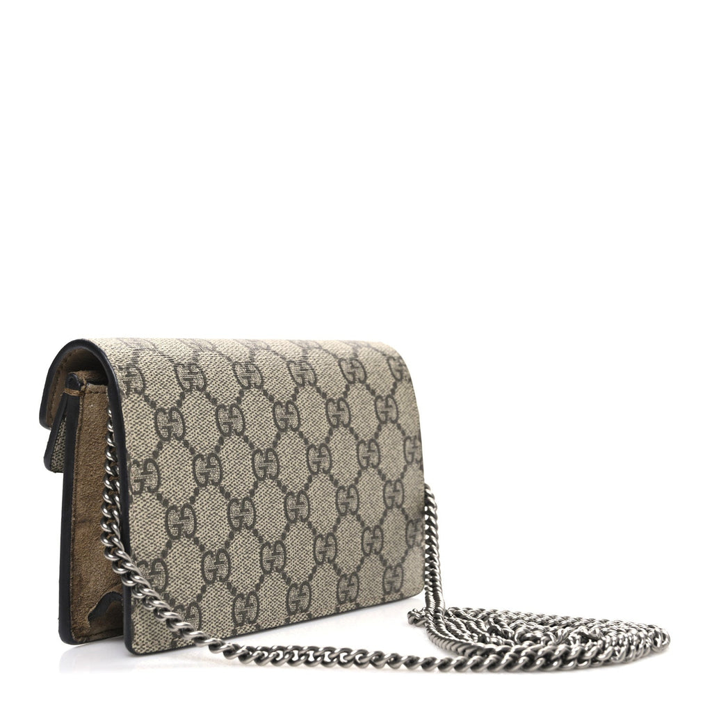 GG Supreme Monogram Super Mini Dionysus Shoulder Bag Taupe product image 3, provided for visual reference and product detail