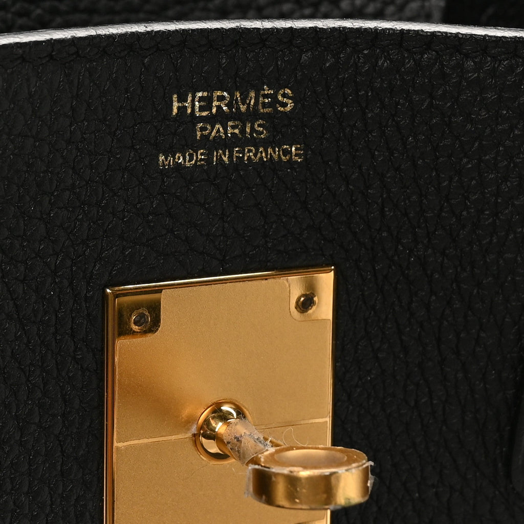 Togo BIRKIN 30 Black product image 6, provided for visual reference and product detail review