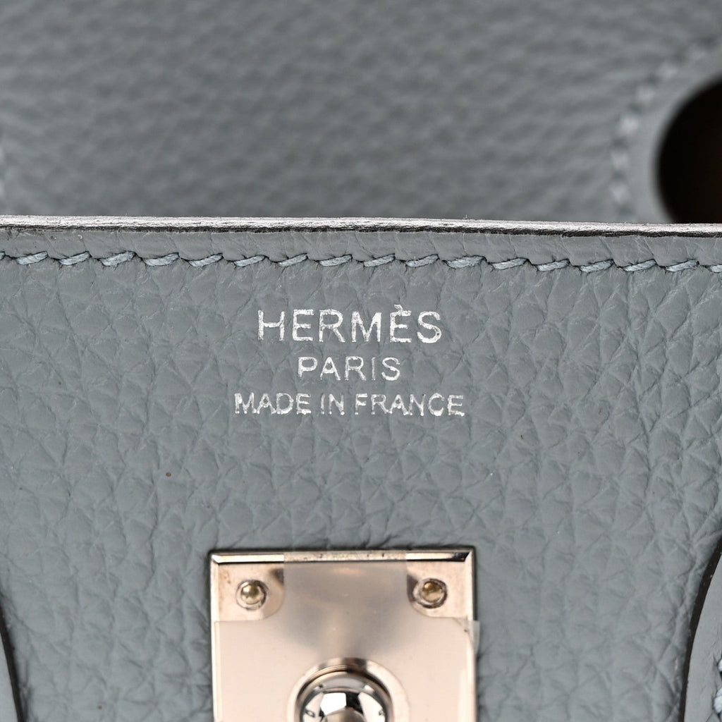 Togo Verso Birkin 25 Bleu Lin Chai product image 6, provided for visual reference and product detail review