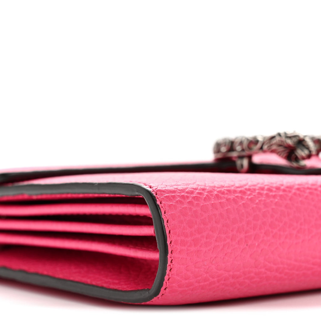 Dollar Calfskin Crystal Mini Dionysus Chain Wallet Box Pink product image 9, provided for visual reference and product
