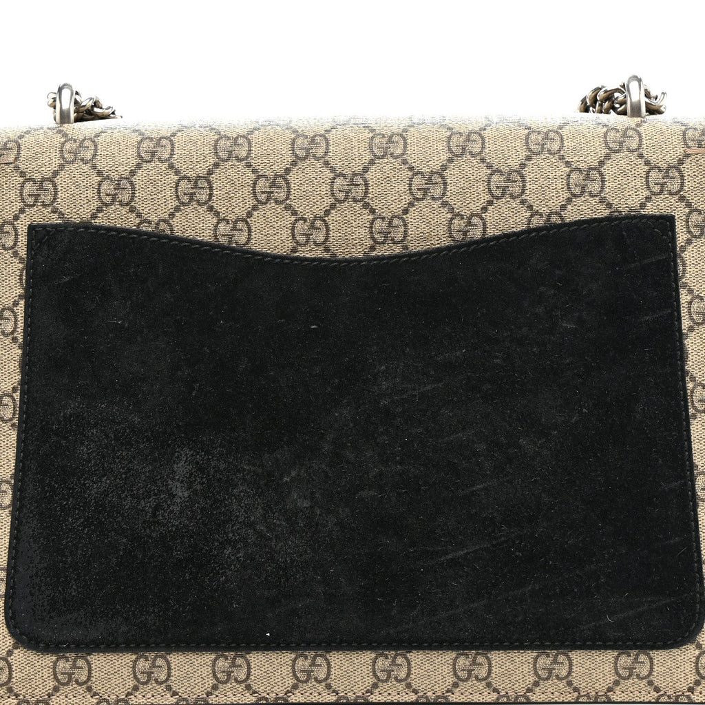 GG Supreme Monogram Medium Dionysus Shoulder Bag Black product image 17, provided for visual reference and product detail
