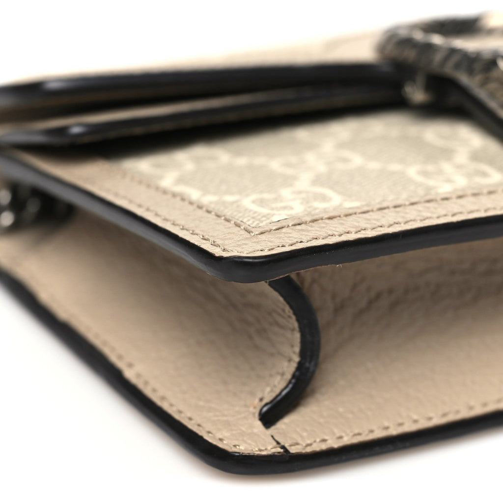 GG Supreme Monogram Textured Dollar Calfskin Super Mini Dionysus Shoulder Bag Beige Mystic White Oatmeal product image 9,