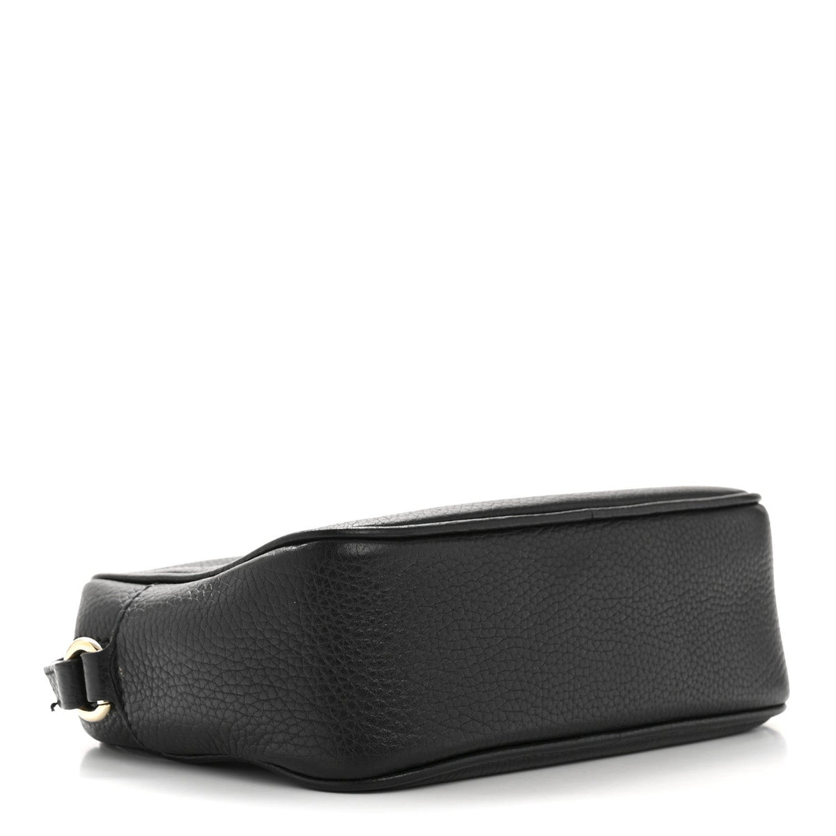Pebbled Calfskin Small Soho Disco Bag Black product image 4, provided for visual reference and product detail review
