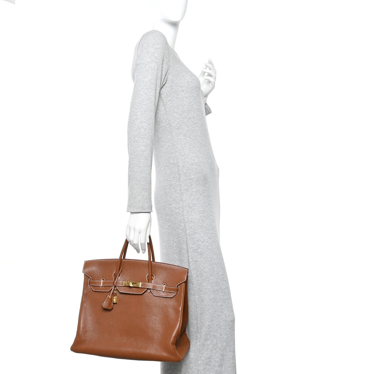 Chevre de Coromandel HAC Birkin 36 Gold product image 2, provided for visual reference and product detail review