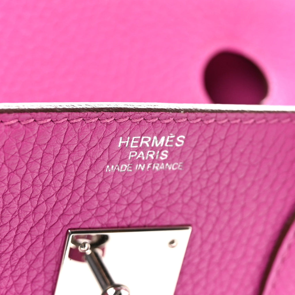 Taurillon Clemence Birkin 30 Magnolia product image 6, provided for visual reference and product detail review