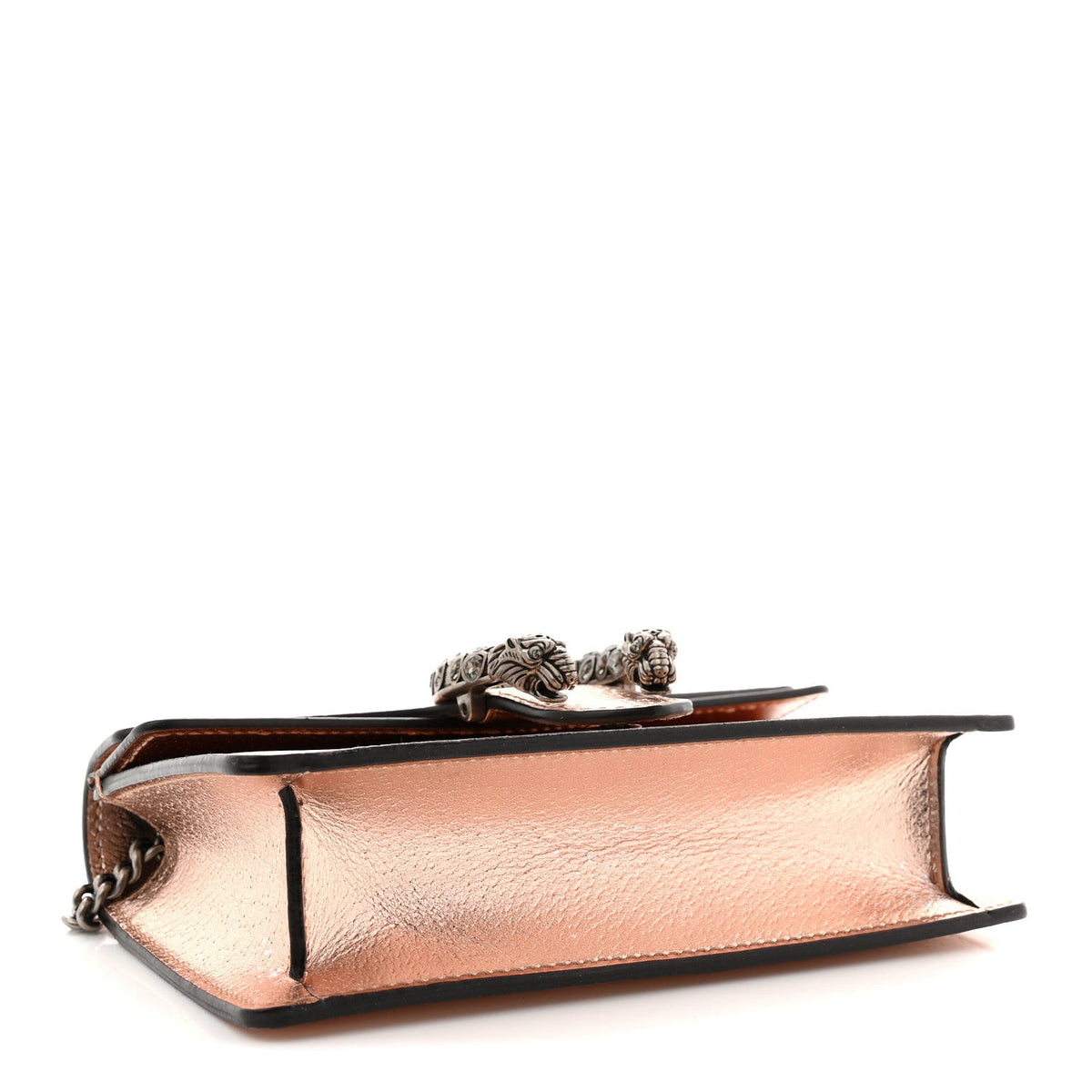 Metallic Calfskin Super Mini Dionysus Shoulder Bag Rose Gold product image 4, provided for visual reference and product