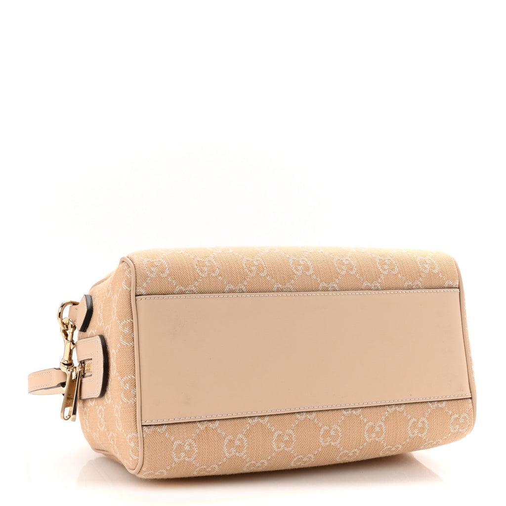 Summer Denim Calfskin GG Monogram Small Ophidia Top Handle Bag Souffle Rose product image 4, provided for visual reference