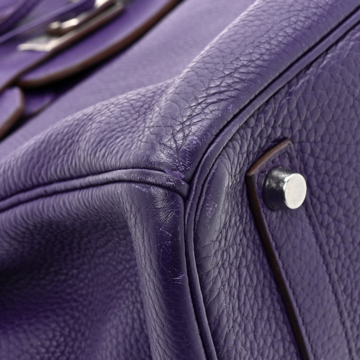 Taurillon Clemence Birkin 35 Iris product image 9, provided for visual reference and product detail review