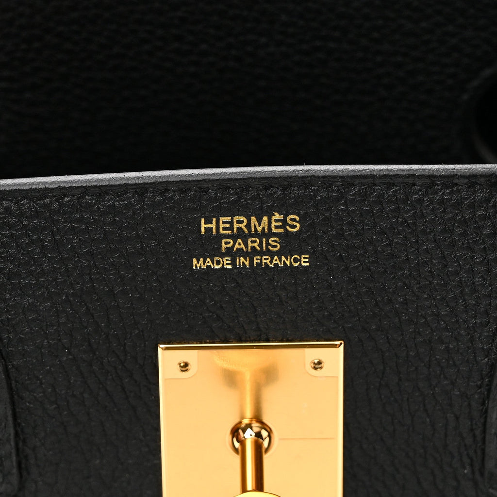Togo Birkin 30 Black product image 6, provided for visual reference and product detail review