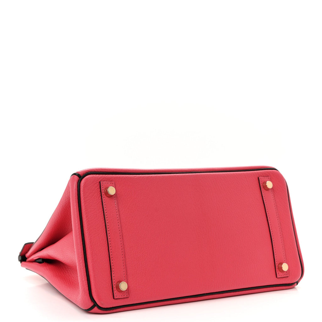 Chevre Mysore Horseshoe Birkin 30 Bougainvillea Black product image 3, provided for visual reference and product detail