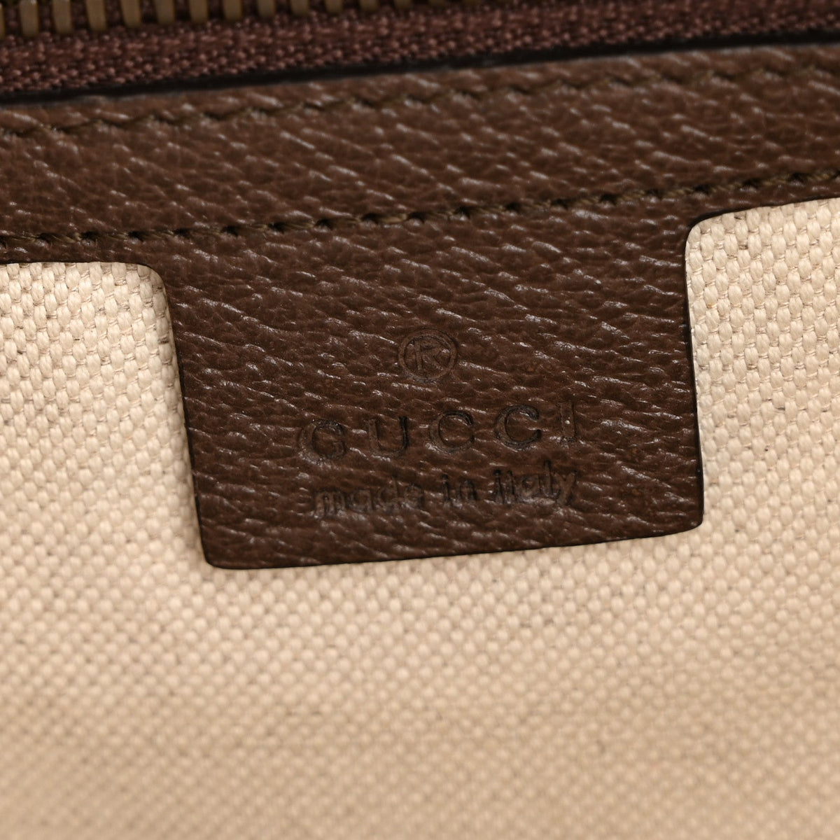GG Supreme Monogram Web Small Ophidia Half Moon Hobo Brown product image 6, provided for visual reference and product detail