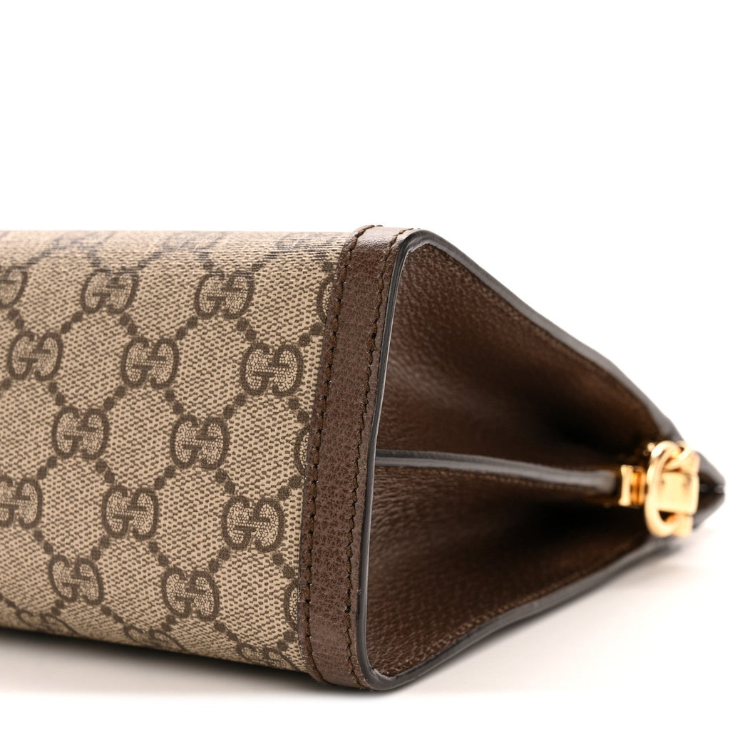 GG Supreme Monogram Web Medium Ophidia Chain Shoulder Bag Brown product image 10, provided for visual reference and product