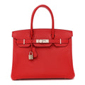 Epsom Birkin 30 Rouge Casaque product image 1, provided for visual reference and product detail review