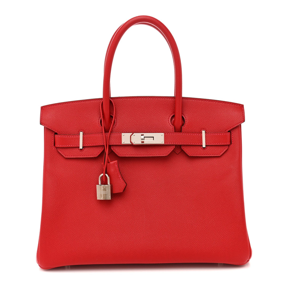 Epsom Birkin 30 Rouge Casaque product image 1, provided for visual reference and product detail review