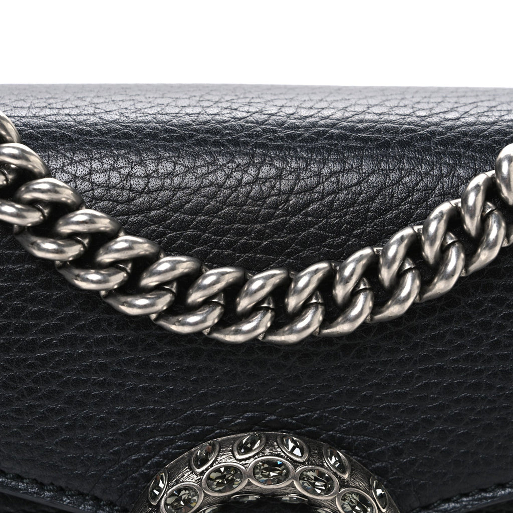 Calfskin Mini Dionysus Shoulder Bag Black product image 8, provided for visual reference and product detail review