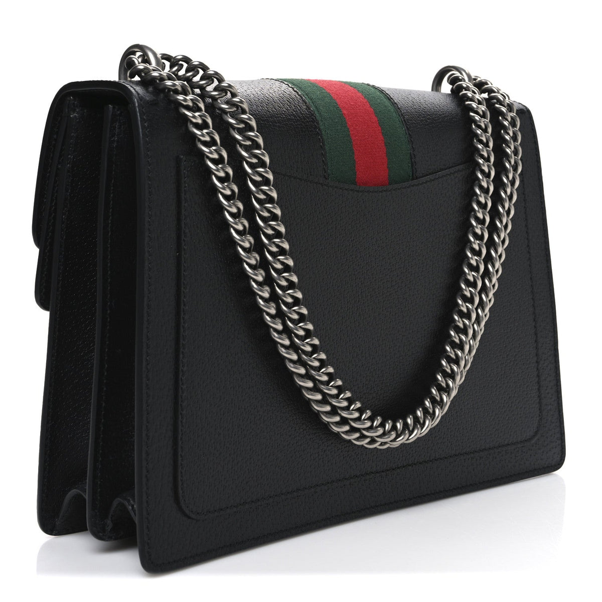 Calfskin Web Small Dionysus Shoulder Bag Black product image 3, provided for visual reference and product detail review