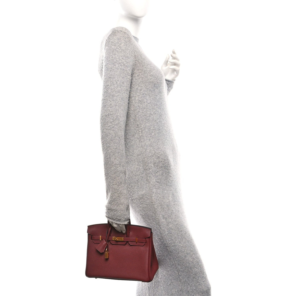 Togo Birkin 25 Rouge H product image 3, provided for visual reference and product detail review