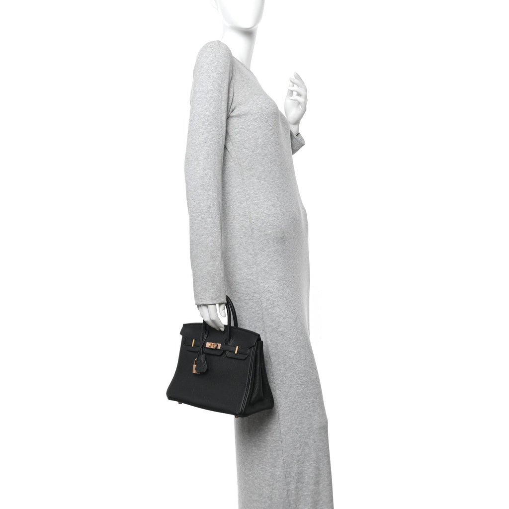 Togo Birkin 25 Black product image 2, provided for visual reference and product detail review