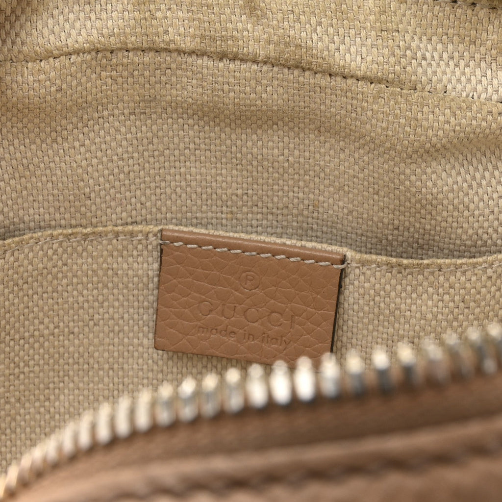 Pebbled Calfskin Small Soho Disco Bag Rose Beige product image 14, provided for visual reference and product detail review