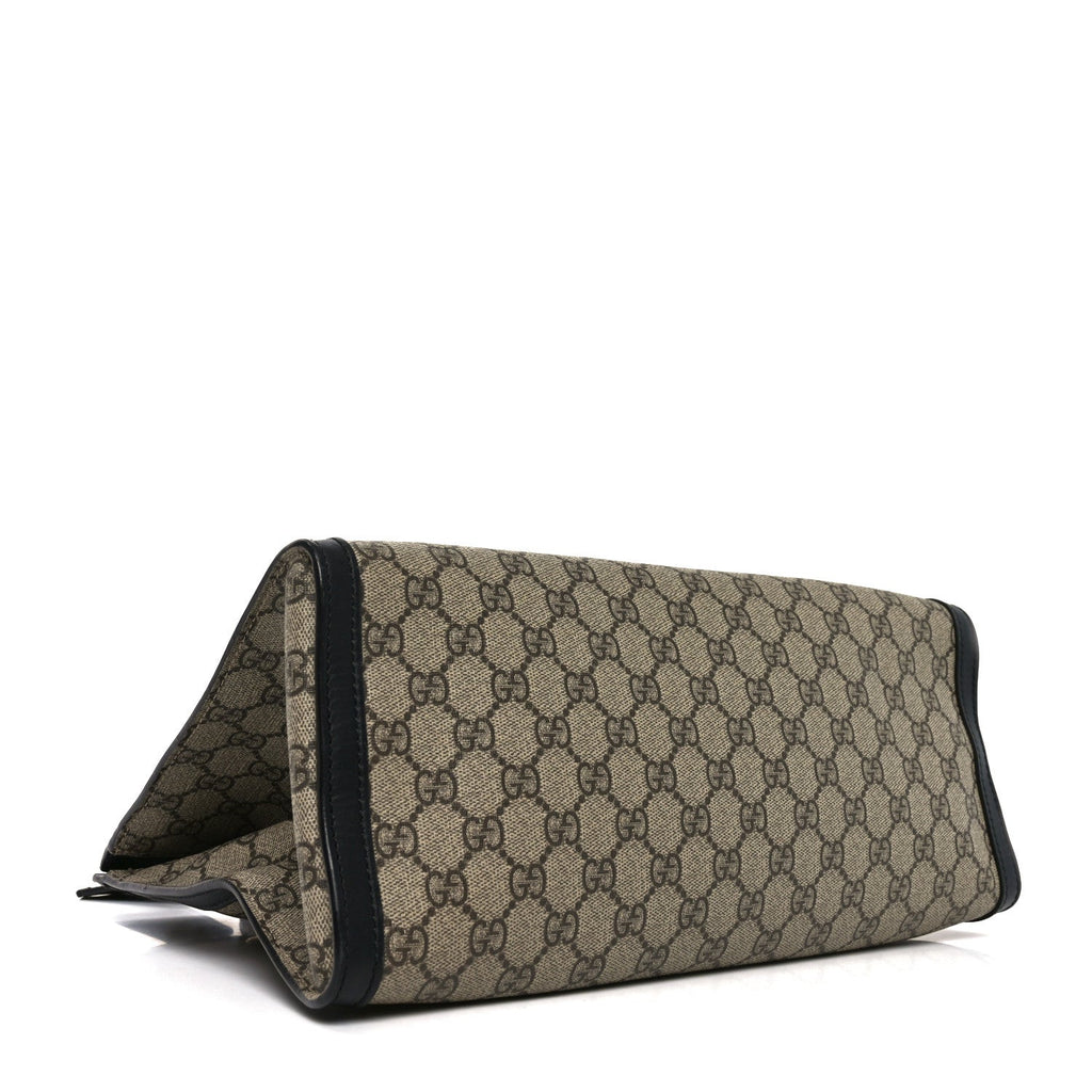 GG Supreme Monogram Medium Padlock Tote Black product image 6, provided for visual reference and product detail review