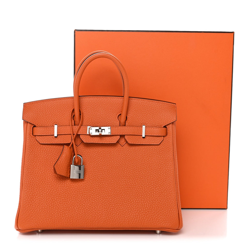 Togo Birkin 25 Orange product image 11, provided for visual reference and product detail review