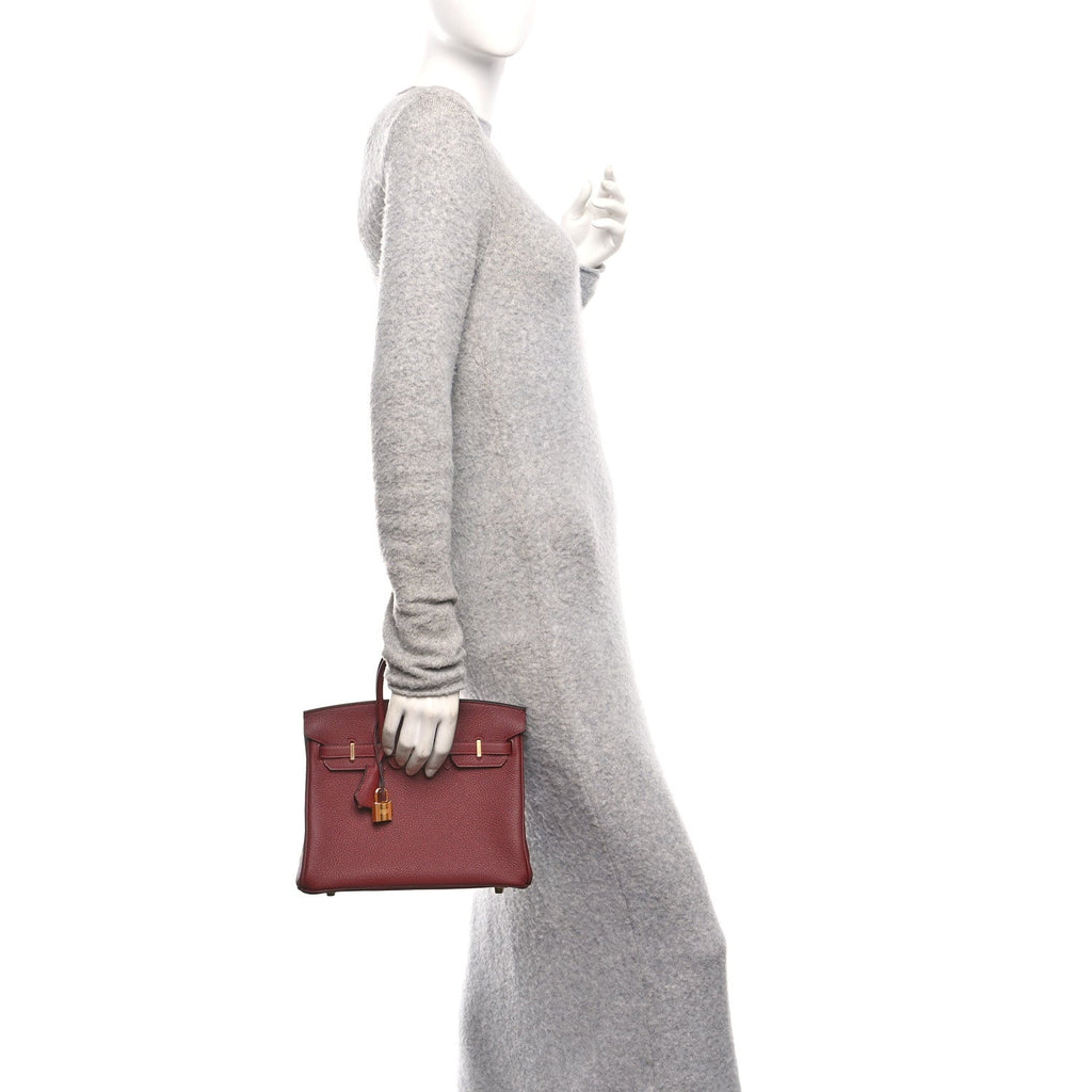 Togo Birkin 25 Rouge H product image 2, provided for visual reference and product detail review