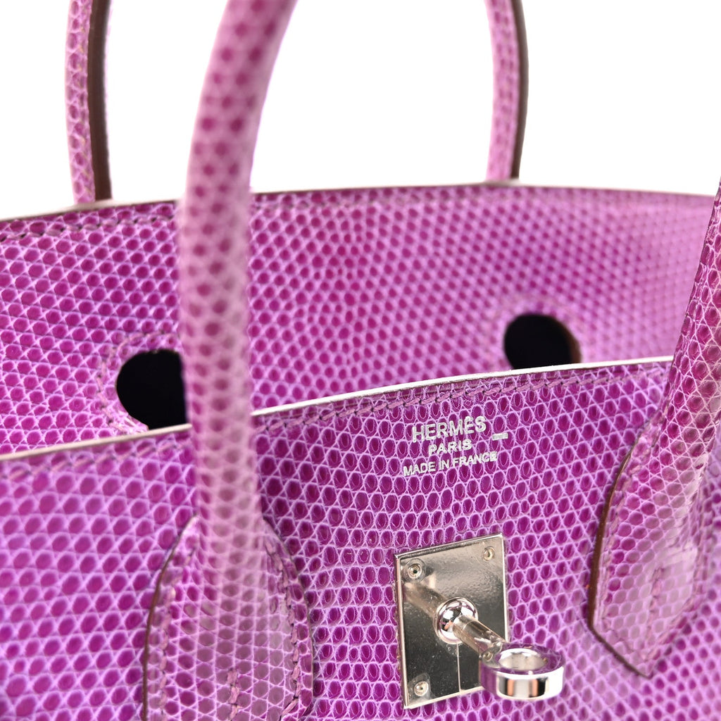 Lizard Birkin 25 Violet product image 6, provided for visual reference and product detail review