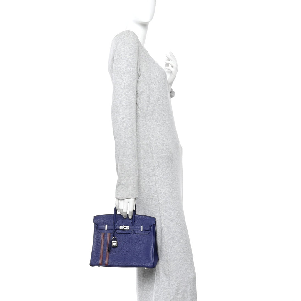 Togo Swift Officier Birkin 25 Bleu Encre Bordeaux product image 2, provided for visual reference and product detail review