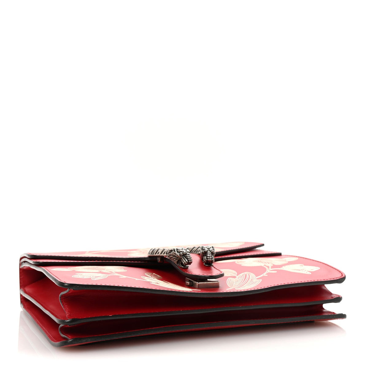 Calfskin Chinese New Year Medium Dionysus Shoulder Bag Hibiscus Red product image 4, provided for visual reference and