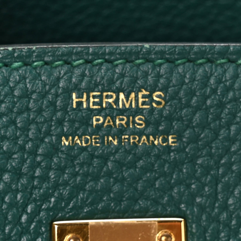 Togo Birkin 25 Malachite product image 6, provided for visual reference and product detail review