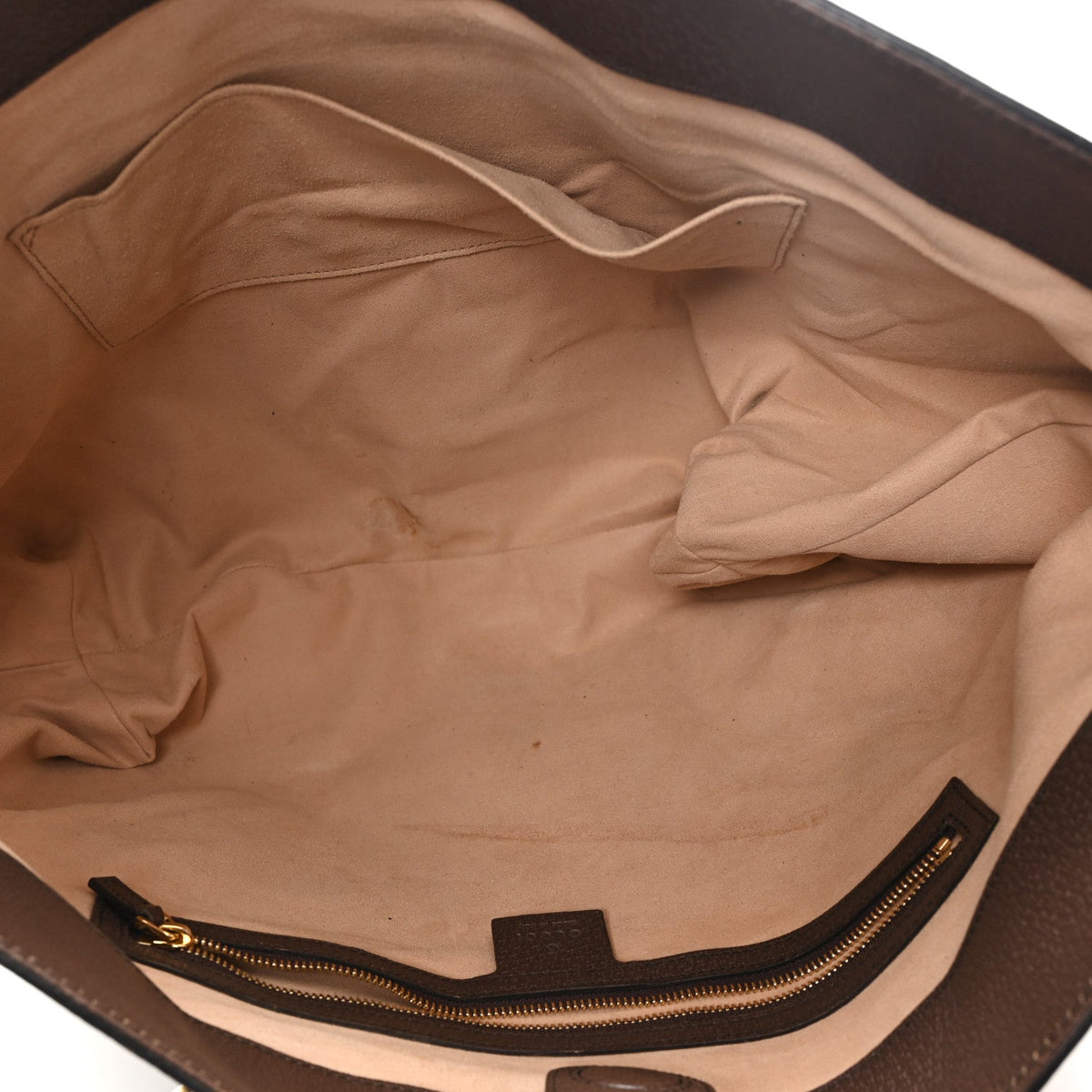 GG Supreme Monogram Medium Ophidia Shopping Tote Brown product image 5, provided for visual reference and product detail