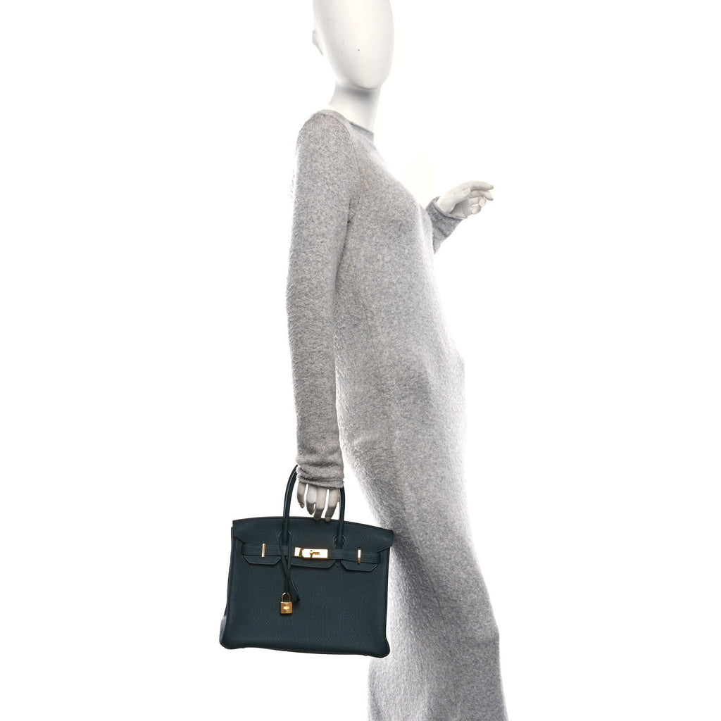 Togo Birkin 30 Vert Cypress product image 2, provided for visual reference and product detail review