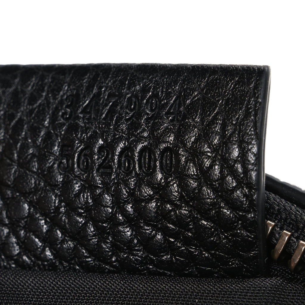 Pebbled Calfskin Mini Soho Disco Bag Black product image 7, provided for visual reference and product detail review